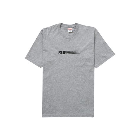 Supreme Motion Logo Tee Ss23 Heather Greysupreme Motion Logo Tee