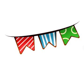 Hanging Flags Clipart Transparent Background Colorful Hanging Flag