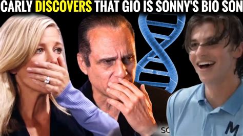 Carly Discovers That Gio Is Sonny S Biological Son ABC General Hospital