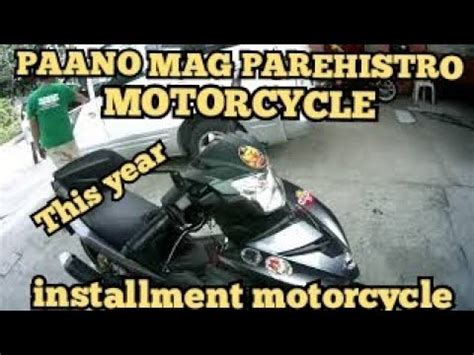 Paano Mag Parehistro Ng MOTOR Installment Motorcycle Ginzz Vlog