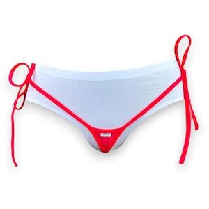 1029 3S Spandex Micro Thong Bikini Bottom With Adjustable Side Ties