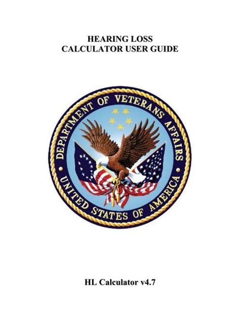 VA Hearing Loss Calculator UG.pdf - VFW Department of Illinois ...