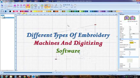 Different Types Of Embroidery Machines And Digitizing Software Embroidery Digitizing