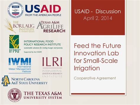 Feed The Future Innovation Lab For Small Scale Irrigation Ppt