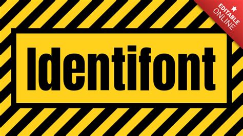 Identifont Caution Text Effect Generator