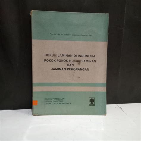 Jual Buku Hukum Jaminan Di Indonesia Pokok Pokok Hukum Jaminan Dan