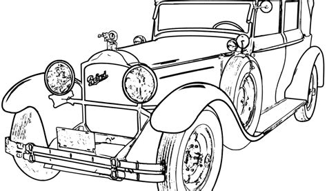 Printable Coloring Pages Old School Cars Coloring Home