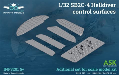 Sb2c 4 Helldiver Control Surfaces 132 Infinity Models Car Model