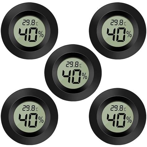 5 Stücke LCD Digital Hygrometer Thermometer Mini Hygrometer Innen