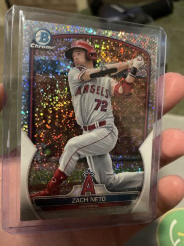 Zach Neto Bowman Chrome Prospect Speckle Refractor Bcp