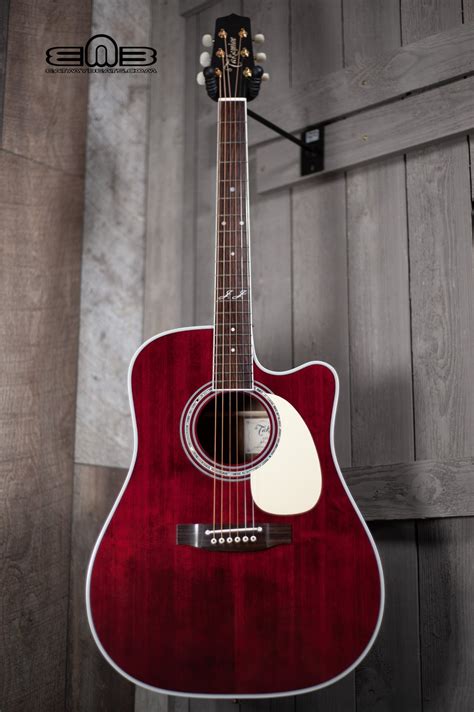 Takamine Jj Src John Jorgenson Electric Acoustic Guitar In Gloss Red