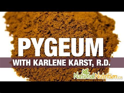 Pygeum: Natural Prostate Support From NationalNutrition.ca - National ...
