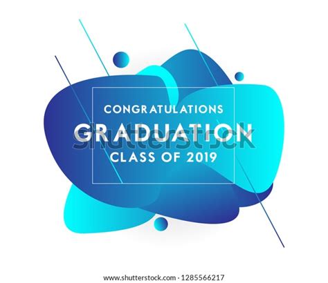 Graduation Class 2019 Congratulation Event Vector Stock Vector Royalty