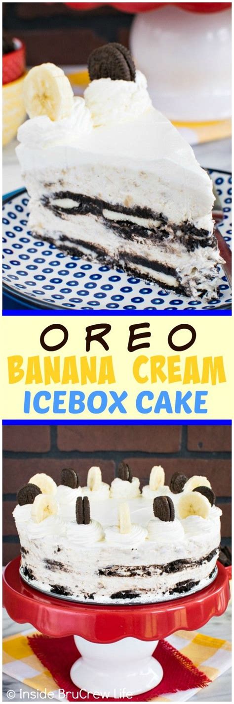 Oreo Banana Cream Icebox Cake Inside BruCrew Life Icebox Cake Oreo