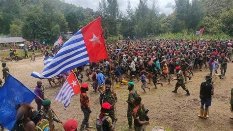 Bendera Bintang Kejora Berkibar Jubir OPM Signal Perang KKB Papua Dan