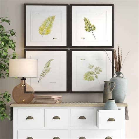 Leaf Study 4 Piece Picture Frame Graphic Art Set Birch Lane Diy