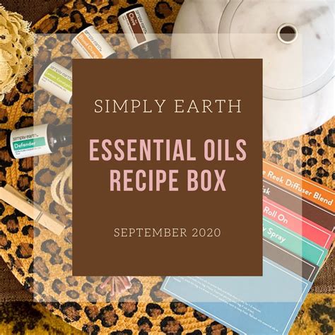 Simply Earth Essential Oils Recipe Box September Doused In Pink