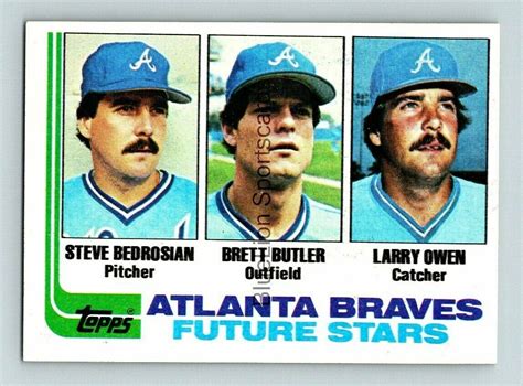 1982 Topps Steve Bedrosian Brett Butler Larry Owen RC UER EBay