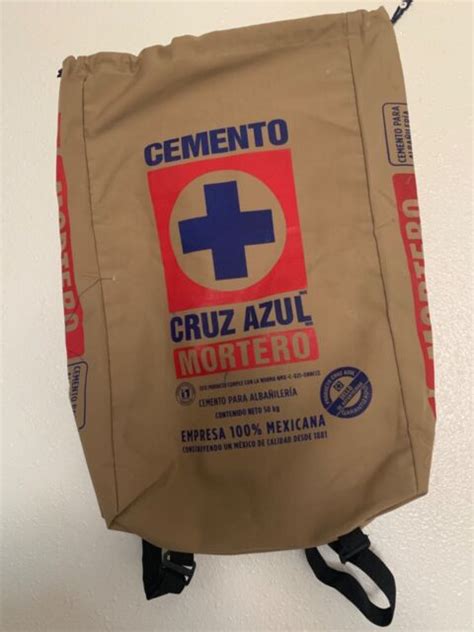 Mochila Cruz Azul Tipo Bulto De Cemento Agujeta Ebay