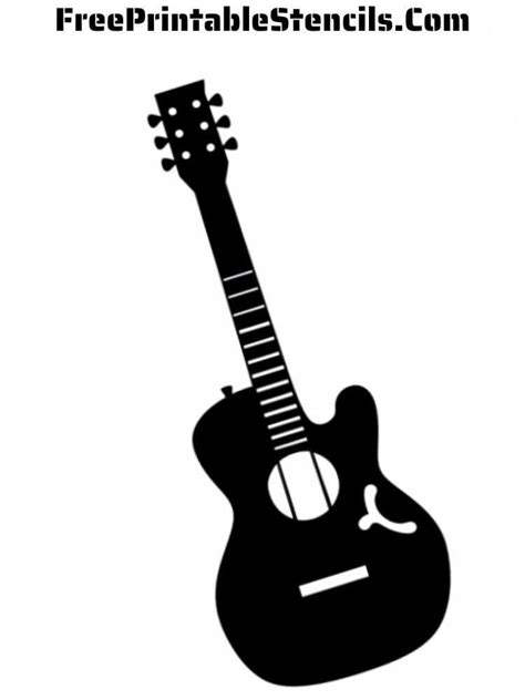 Acoustic Guitar Stencil