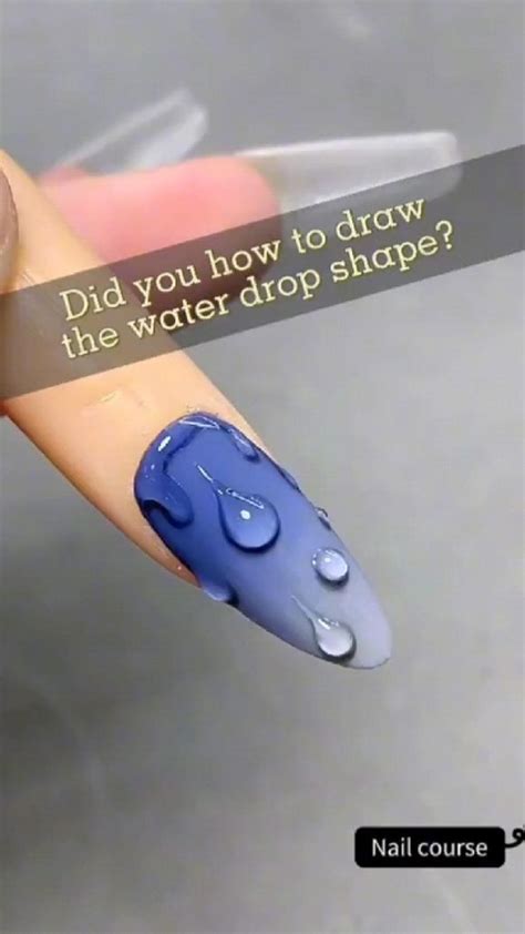 How To Drawing Water Drop Nail Art Pop Art Nails Nail Art Nail Designs