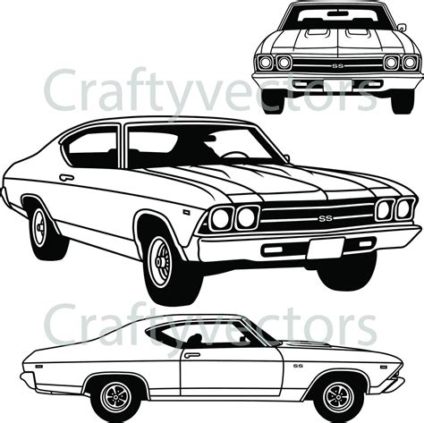 Chevrolet Chevelle Super Sport Vector 69 Etsy