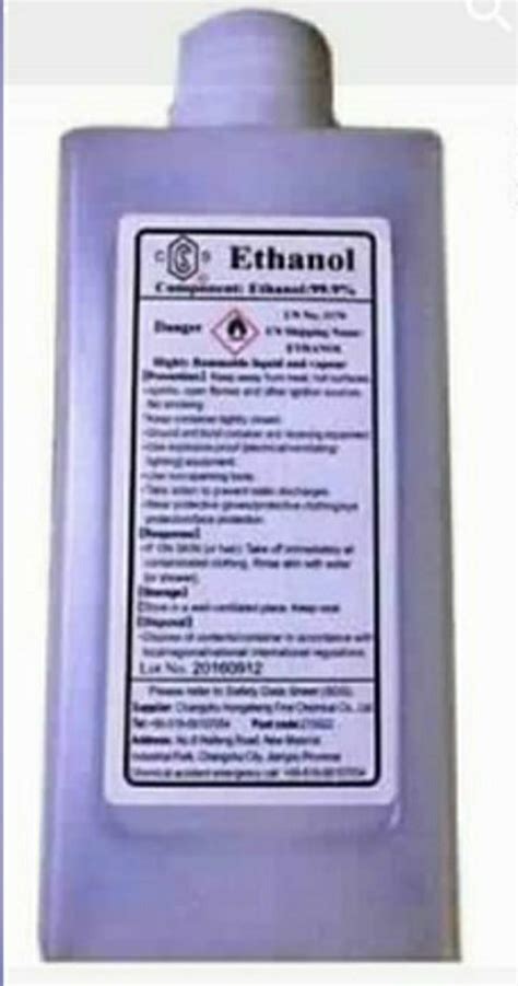 Industrial Grade Ethanol Absolute Ml Bottle At Rs Litre