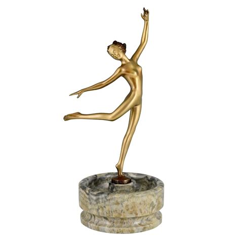 Vienna Bronze Art Deco Lady Nude Dancer Josef Lorenzl Onyx Base Circa 1925 1930 At 1stdibs