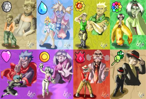 Pokemon-Gym Leaders Gen 1-Kanto (2) by BetaoftheBass on DeviantArt