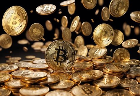 Premium Photo Many Bitcoin Coins