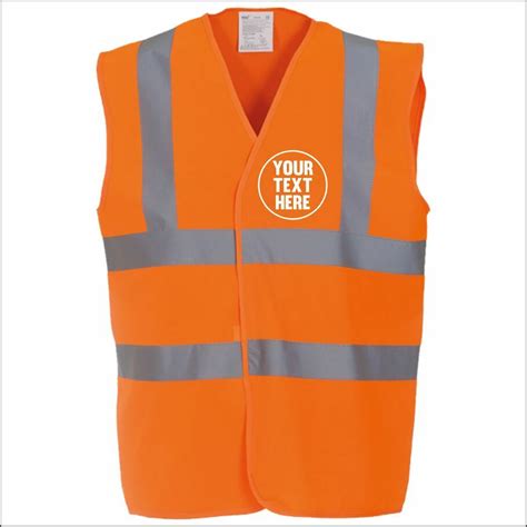 Personalised Hi Vis Safety Waistcoat Custom Hi Viz Hi Vis Viz Printed Vest S 3xl Ebay