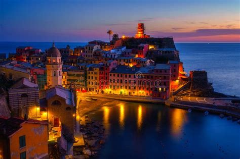 Vernazza Village In Cinque Terre National Park Beautiful Cityscape