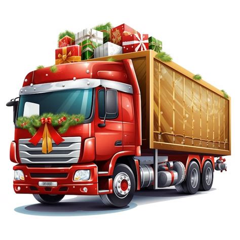 Premium AI Image Araf Truck With A Christmas Tree And Presents On The