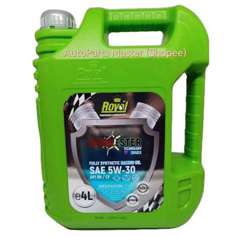 Royal NanoEster Fully Synthetic Petrol Engine Racing Oil SAE 5W 30 API