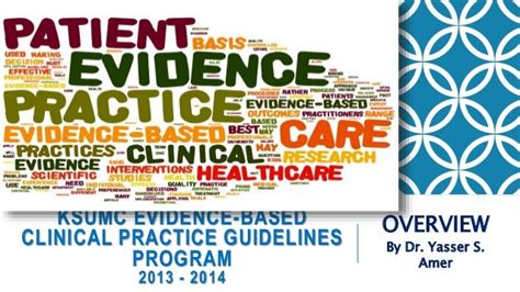 Ksumc Evidence Based Clinical Practice Guidelines Program Overview 2