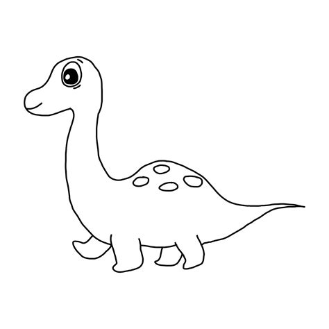 Simple Dinosaur Coloring Pages