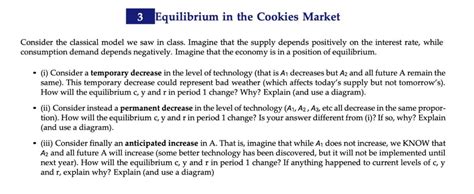 Solved Equilibrium In The Cookies Market Consider The Chegg