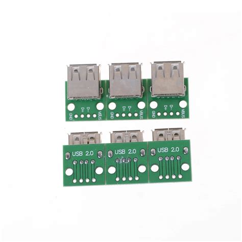 High Quality 10pcs Lot Type A Female Usb To Dip 2 54mm Pcb Board Adapter Converter Module For