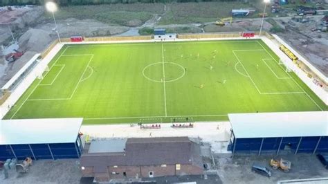 Football Is Played At Gloucester City Afcs Meadow Park For The First