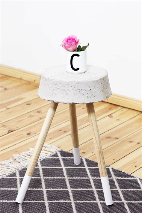 Diy Beton Hocker Zum Selber Bauen Stylisches Wohn Accessoire