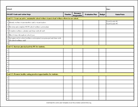 10 Action Plan Template In Word - SampleTemplatess - SampleTemplatess