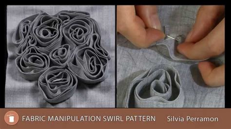 Fabric Manipulation Swirl Pattern - YouTube