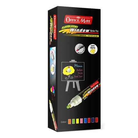 Fluorescent Window Marker Pack Of Pcs Soni Office Mate