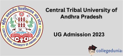 Central Tribal University of Andhra Pradesh UG Admission 2023 Open ...