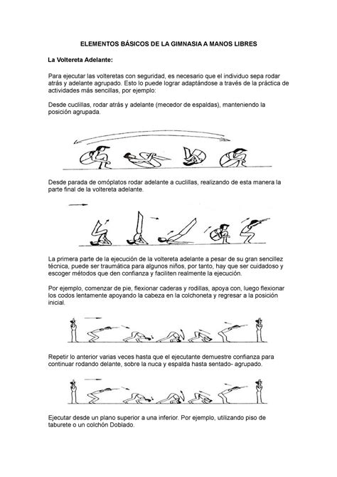 Metodología Del Rodamiento Adelante Y Atrás 2 Elementos BÁsicos De La