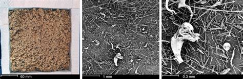 Representative Optical And Sem Images Of Chopped Mineral Wool Waste