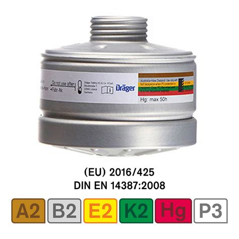 Dräger A2B2E2K2 Hg P3 R D Filter für X plore 6300