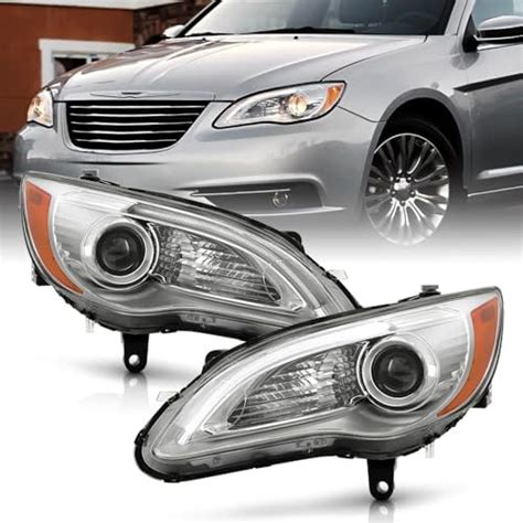 Keekpo For 2011 2012 2013 2014 Chrysler 200 Chrome Housingn Projector Headlights