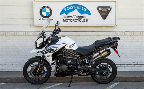 2019 Triumph Tiger 1200 Xrt Crystal White Foothills Motorcycles