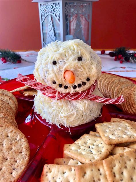 Snowman Cheese Ball Recipe Simple Local Life